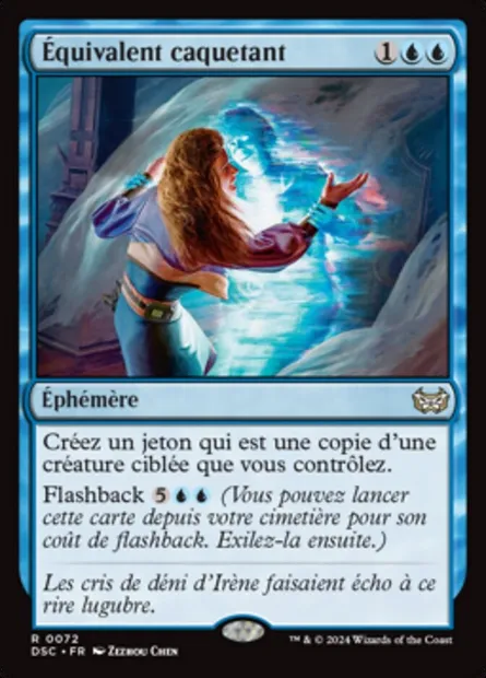 Équivalent caquetant, carte Magic DSC 72 — extension Duskmourn: House of Horror Commander