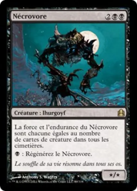 Nécrovore, carte Magic CMD 89 — extension Commander 2011