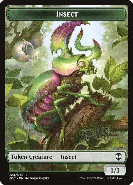 Insect, carte Magic TNCC 24 — extension New Capenna Commander Tokens