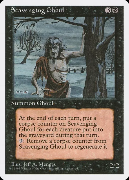 Scavenging Ghoul, Magic card 4ED 159 — Fourth Edition set