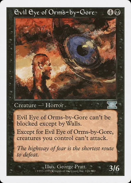 Evil Eye of Orms-by-Gore, Magic card 6ED 126 — Classic Sixth Edition set