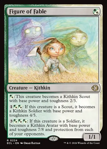 Figure of Fable, Magic card ECL 224 — Lorwyn Eclipsed set
