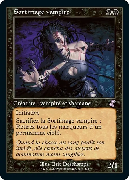 Sortimage vampire, carte Magic TSR 335 — extension Spirale Temporelle Remastered
