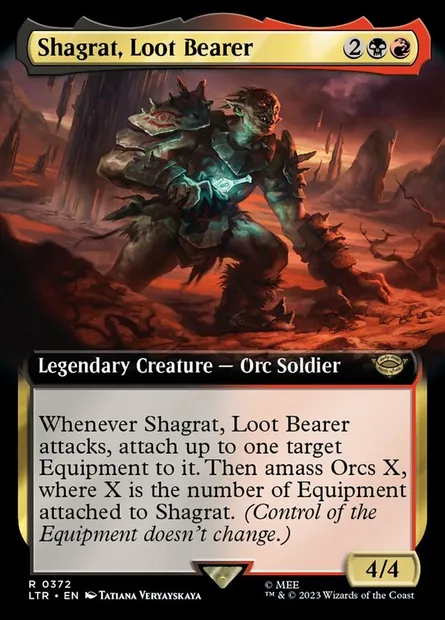 Shagrat, Loot Bearer, Magic card LTR 372 — The Lord of the Rings: Tales of Middle-earth set