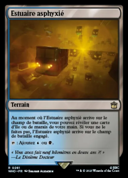 Estuaire asphyxié, carte Magic WHO 261 — extension Doctor Who