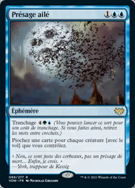 Présage ailé, carte Magic VOW 89 — extension Innistrad : noce écarlate