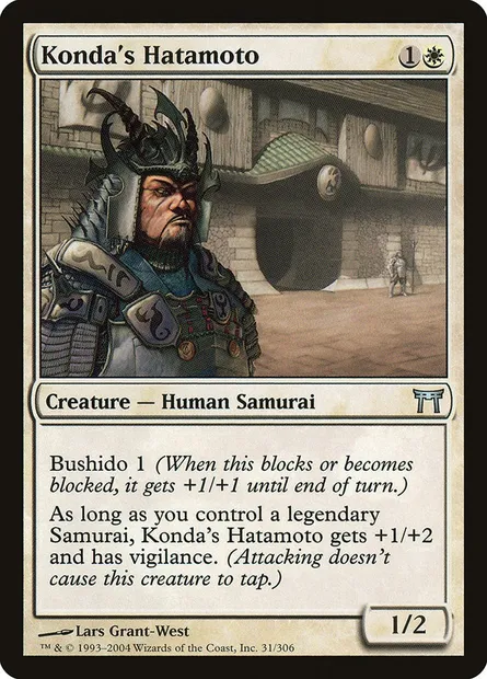 Konda's Hatamoto, Magic card CHK 31 — Champions of Kamigawa set