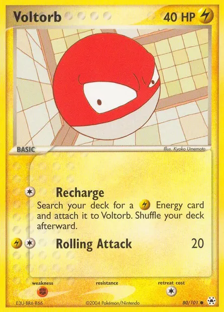 Voltorb, Pokémon card HL 80 — Hidden Legends set
