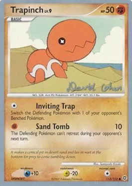 Trapinch Lv.9, carte Pokémon WCD09 115 — extension World Championship Decks 2009