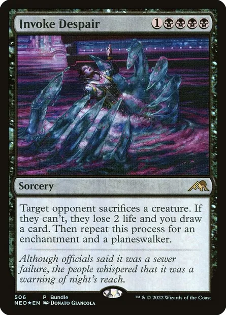 Invoke Despair, Magic card NEO 506 — Kamigawa: Neon Dynasty set