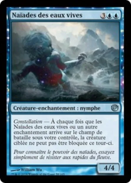 Naïades des eaux vives, carte Magic JOU 58 — extension Incursion dans Nyx
