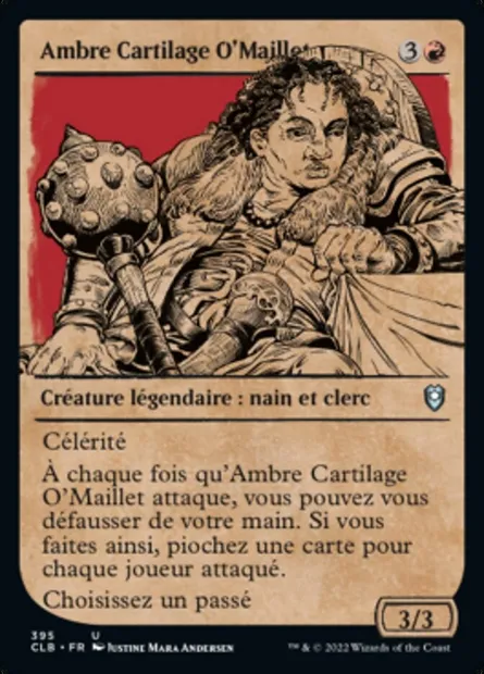 Ambre Cartilage O'Maillet, carte Magic CLB 395 — extension Commander Légendes : la bataille de la Porte de Baldur