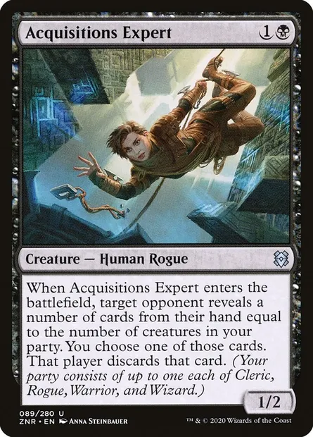 Acquisitions Expert, Magic card ZNR 89 — Zendikar Rising set