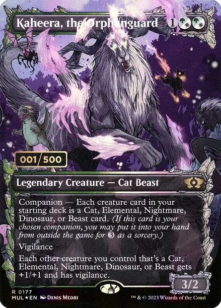 Kaheera, the Orphanguard, Magic card MUL 177z — Multiverse Legends set