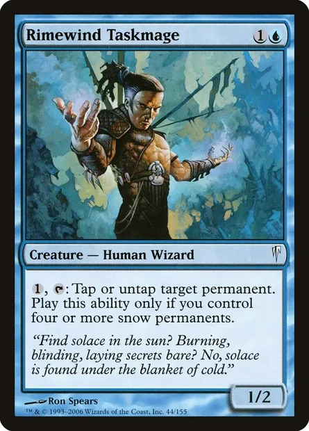 Rimewind Taskmage, Magic card CSP 44 — Coldsnap set