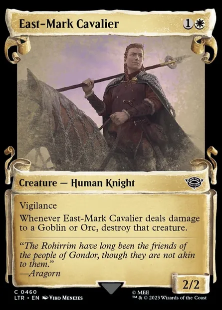 East-Mark Cavalier, Magic card LTR 460 — The Lord of the Rings: Tales of Middle-earth set