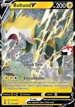 Boltund V, Pokémon card PPS 103-3 — Play! Pokémon Prize Pack Series set