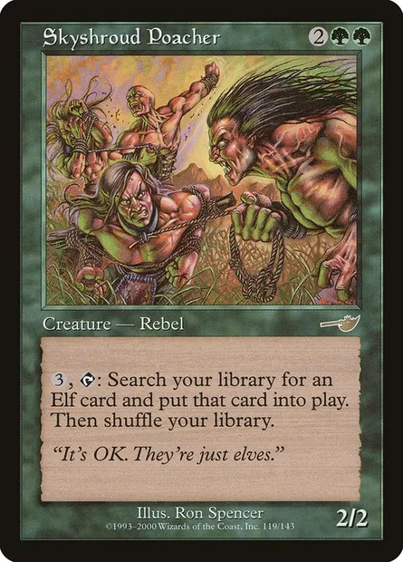 Skyshroud Poacher, Magic card NEM 119 — Nemesis set