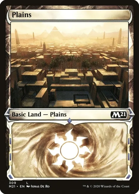 Plains, Magic card M21 309 — Core Set 2021 set
