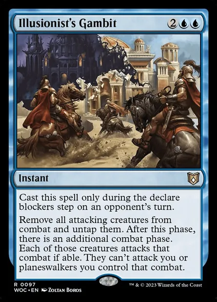 Illusionist's Gambit, Magic card WOC 97 — Wilds of Eldraine Commander set