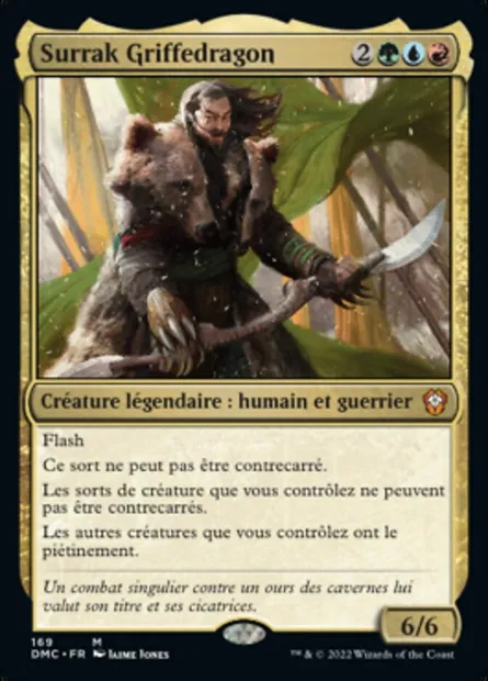 Surrak Griffedragon, carte Magic DMC 169 — extension Dominaria United Commander
