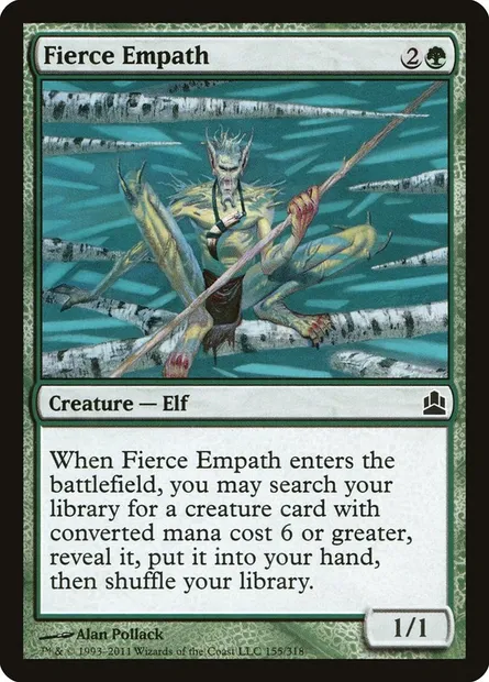Fierce Empath, Magic card CMD 155 — Commander 2011 set