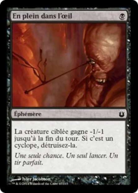 En plein dans l'œil, carte Magic BNG 67 — extension Créations divines