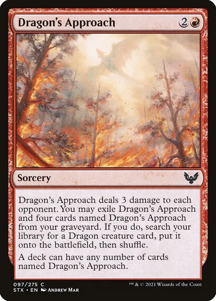 Dragon's Approach, Magic card STX 97 — Strixhaven: School of Mages set