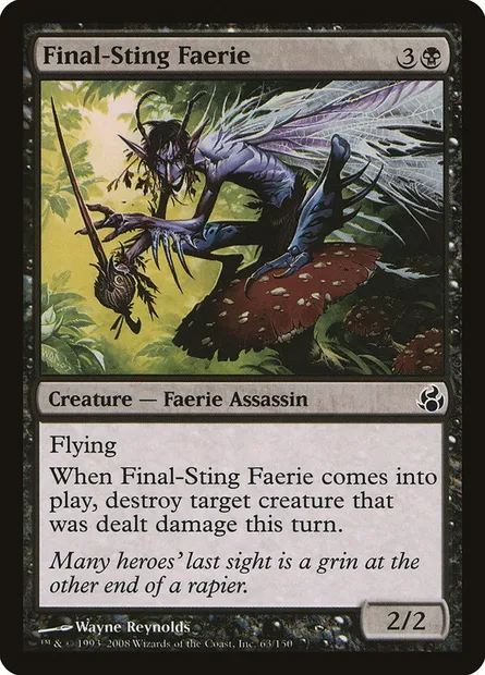 Final-Sting Faerie, Magic card MOR 63 — Morningtide set