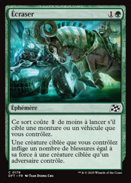 Écraser, carte Magic DFT 179 — extension Aetherdrift