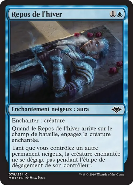 Repos de l'hiver, carte Magic MH1 78 — extension Horizons du Modern