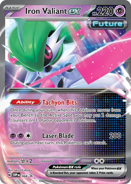 Iron Valiant ex, Pokémon card PR-SV 068 — SVP Black Star Promos set