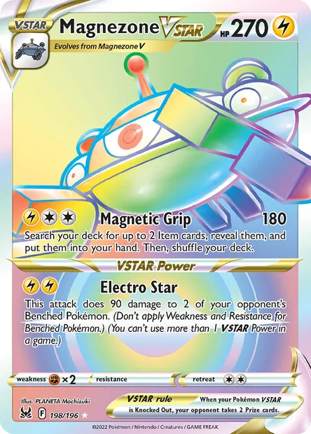 Magnezone VSTAR, Pokémon card LOR 198 — Lost Origin set