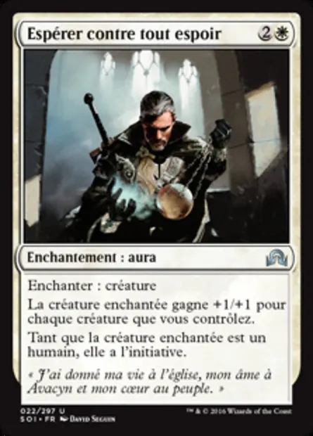 Espérer contre tout espoir, carte Magic SOI 22 — extension Ténèbres sur Innistrad