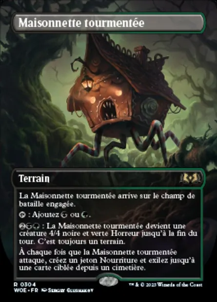 Maisonnette tourmentée, carte Magic WOE 304 — extension Wilds of Eldraine
