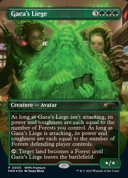 Gaea's Liege, Magic card PW24 5 — Wizards Play Network 2024 set