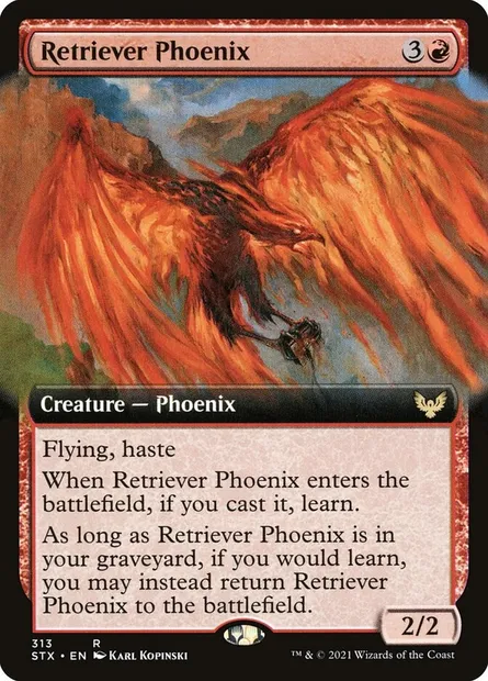 Retriever Phoenix, Magic card STX 313 — Strixhaven: School of Mages set