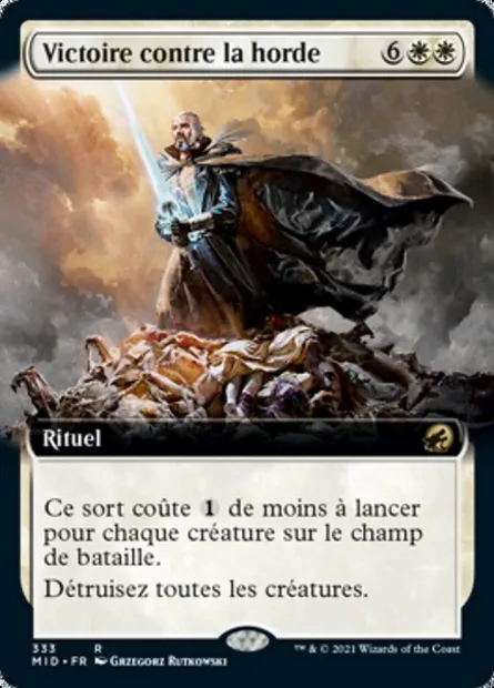 Victoire contre la horde, carte Magic MID 333 — extension Innistrad : chasse de minuit