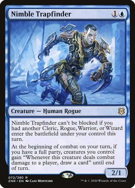 Nimble Trapfinder, Magic card ZNR 72 — Zendikar Rising set
