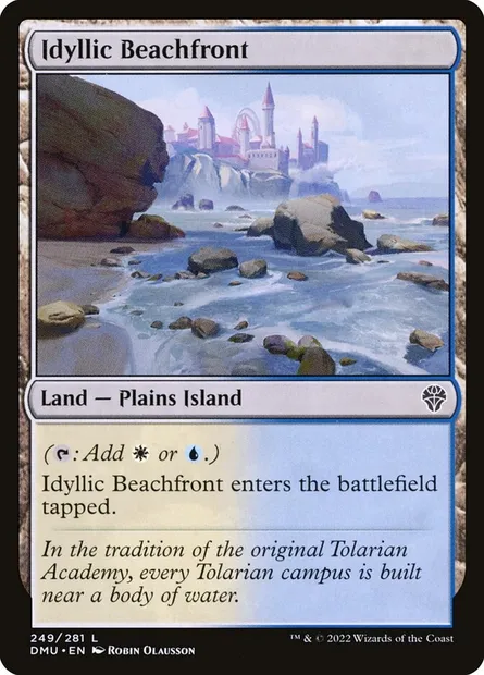 Idyllic Beachfront, Magic card DMU 249 — Dominaria United set