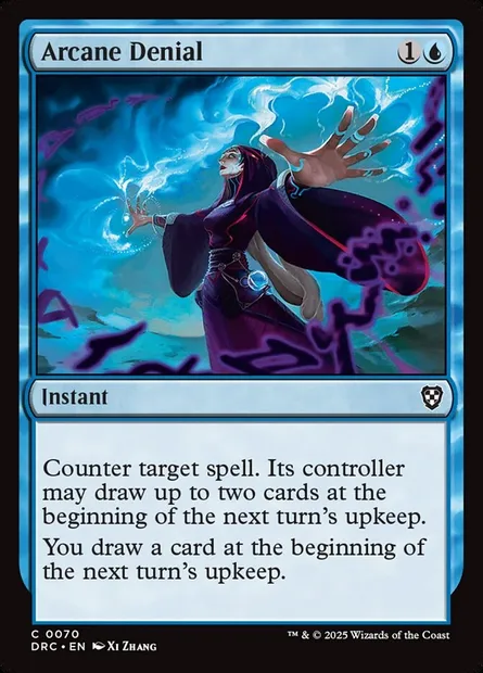 Arcane Denial, Magic card DRC 70 — Aetherdrift Commander set
