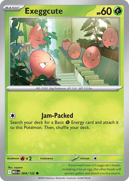Exeggcute, Pokémon card MEG 004 — Mega Evolution set