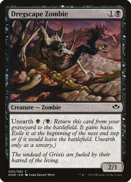 Zombie de la Bourbière, carte Magic DDN 5 — extension Duel Decks: Speed vs. Cunning