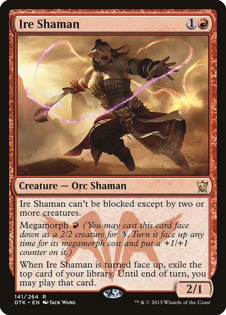Ire Shaman, Magic card DTK 141 — Dragons of Tarkir set