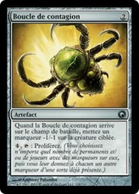 Boucle de contagion, carte Magic SOM 144 — extension Cicatrices de Mirrodin