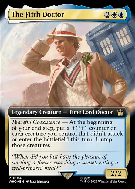The Fifth Doctor, Magic card WHO 1004 — Doctor Who set