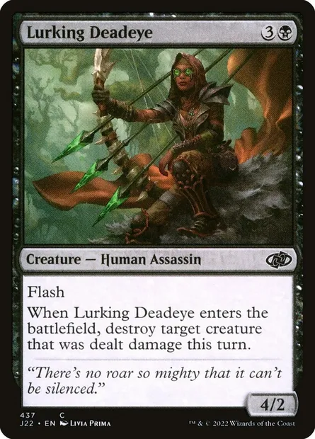 Lurking Deadeye, Magic card J22 437 — Jumpstart 2022 set