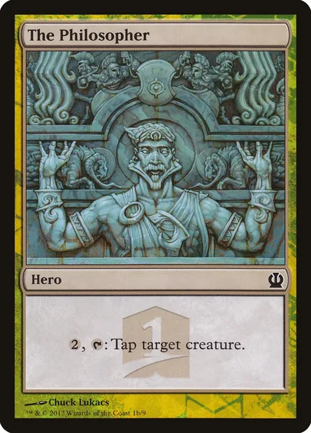 The Philosopher, carte Magic THP1 1b — extension Theros Hero's Path