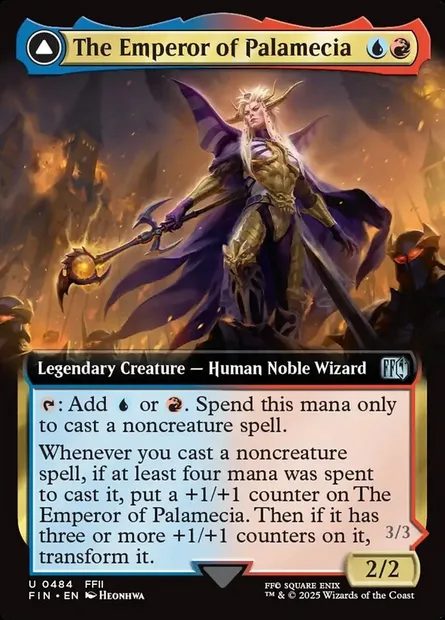 The Emperor of Palamecia // The Lord Master of Hell, Magic card FIN 484 — Final Fantasy set