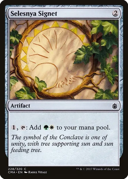 Selesnya Signet, Magic card CMA 228 — Commander Anthology set